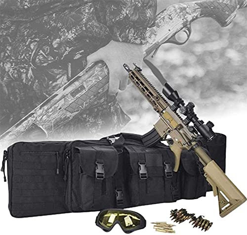 LSWKG Gewehrtasche 36/42/47 Inch für 2 Langwaffen Doppel Abschließbar Gewehrfutteral Auto Rucksack (Size : 118cm)