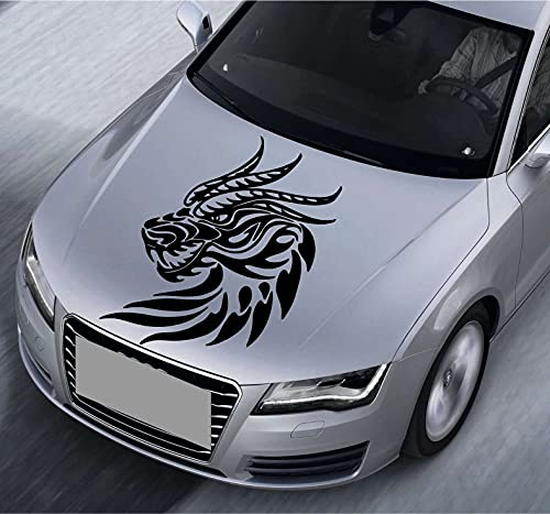 myrockshirt und Drache Tribal Drachen Tribal 90 x 60 cm Motorhaube Aufkleber Autoaufkleber Sticker Decal JDM Tuning