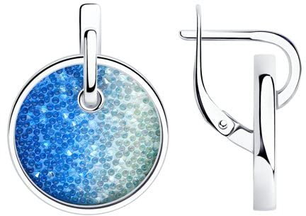 Ohrringe 925 Sterling Silver Silber Kristall Markenschmuck Sokolov bei Secretforyou