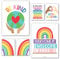 6 Regenbogen-Poster-Diversity-Poster für Klassenzimmer, Dekoration für Lehrer, Elementary – inklusive Klassenzimmer-Dekoration, Hochschule, Klassenzimmer, Poster, Diversität, Dekor für die Schule