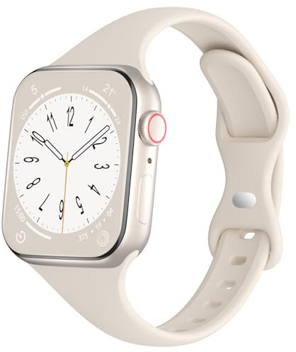 DYKEISS Cinturino sportivo sottile in silicone compatibile con Apple Watch da 38 mm, 42 mm, 40 mm, 44 mm, 41 mm, 45 mm, 49 mm, sottile, morbido e stretto, cinturino di ricambio per iWatch Ultra Series