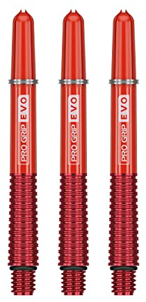 Target Darts Rot Pro Grip Evo Aluminium Dartschäfte Mittel