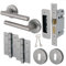 EAI Olbia Sash Lock Door Handle Kit - 80mm Case & 102mm Hinges – Satin Nickel