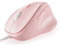 MICROPACK Digitally Yours Mouse ergonomico senza fili con dongle USB per PC, laptop e desktop, mouse verticale con clic silenzioso, lunga durata della batteria, fino a 1600 DPI - Rosa
