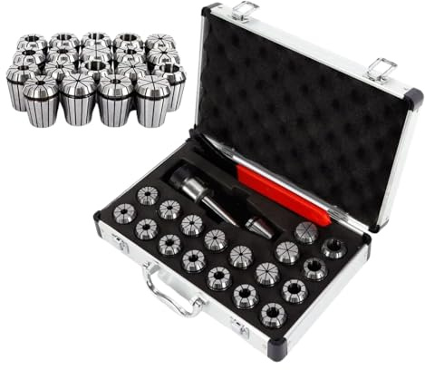 21tlg Prazision MK2 MT2 ER32 M10 Dedizierte Spannzangen Satz Spanner CNC Werkzeug Spannzangenfutter Mit Case für Fräsemaschine