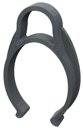 Clip de bâche de piscine pour rail ovale 61 x 45 mm, gain de temps, prévention du vent