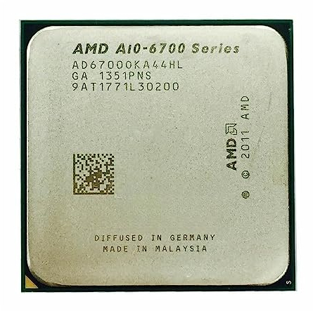 LANCHY Processeur AMD APU A10-Series A10-6700 A10-6700K Processeur de Bureau 4 cœurs 4 Fils 3,7 GHz 4M 65W Socket FM2
