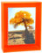 HappyDino 20,3 x 25,4 cm Bilderrahmen, Acryl, Neonfarben, Wandschreibtisch, durchscheinend, farbig, dekorativer Fotorahmen für Wandmontage, Tisch, Galerie, Display, Neonorange