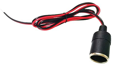 CYSSJF 12V/24V 3.6FT Car Cigarette Lighter Female Socket Extension Cable, Cigar Cable with Female Socket Connector Car Charger Power Plug Adapter,Car Cigarette Lighter Splitter Plug Car Charger