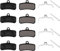 4 Paare Halbmetall Fahrrad Scheibenbremsbeläge für D03S D02S Saint BR-M810 M820 Zee M640 XTR-M9120, Deore XT BR-M8020,BR-MT420 Tektro HD M745 735 725 750 TRP,SL,Slate T4,G-Spec Quadiem