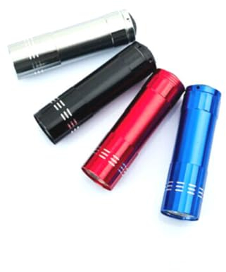 POPETPOP 9 Blacklight Flashlight Mini Uv Touch Uv Flashlight Torch Portable Black Light Glow in Dark Flashlights Mini Flashlight Mini Nail Dryer Led Nail Lamp Nail Polish Fluorescent Agent