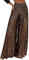 Fulidngzg Schwarze Hose Damen Elegant Glitzer: Silber Gold Pailletten Pailettenhose Lang Weit Glitzer Yogahose mit Bunte XXL Festliche Hosen Glitzerhose