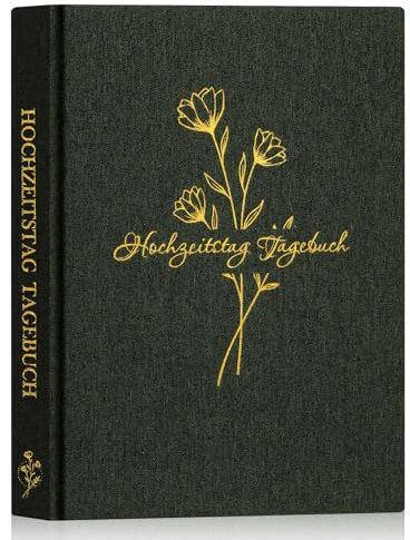 Lanpn Hochzeitstag Tagebuch Notizbuch für Paare - Leinen 70. Jahrestag Erinnerungsbuch Fotoalbum - Ehe Hochzeitsbuch Hochzeitstagebuch Hochzeitstag Geschenk für Paare Brautpaar (Grün, 190 Seiten)