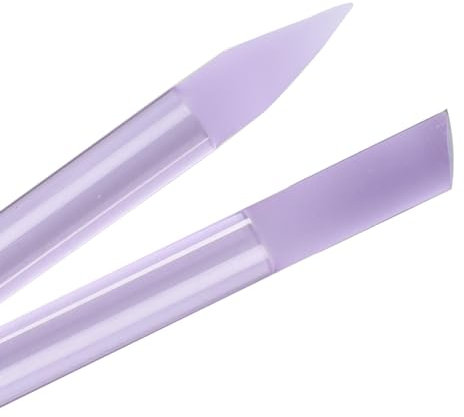Bona Fide Beauty Glass Cuticle Pusher - 1Pc Purple Glass Cuticle Pusher Tool. Dual Ended Czech Glass Crystal Cuticle Pusher with Pointed and Slanted Ends