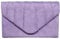 Hotstylezone Womens Pleated Suede Wedding Party Prom Evening Clutch Hand Bag Purse HandBag Many colours (lilac)