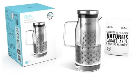 Cookut - Carafe filtrante en verre 1,2 L