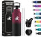 KollyKolla Gourde Isotherme Enfant 500ml, Bouteille d'eau Acier Inoxydable, Étanche et Réutilisable, sans BPA, Gourdes avec Paille, Bouteille d'eau pour Voyage, l'école, Cyclisme, Bureau, Camping