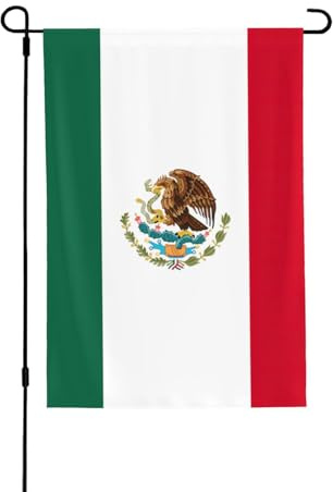 Drapeau du Mexique - Petits drapeaux de jardin pour l'extérieur - Pour décoration de balcon et décoration de fenêtre