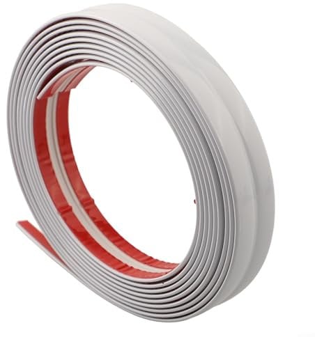 Bande décorative d'angle murale en PVC de 3 m pour protéger les bords et les coins (3 m x 2 cm, blanc)