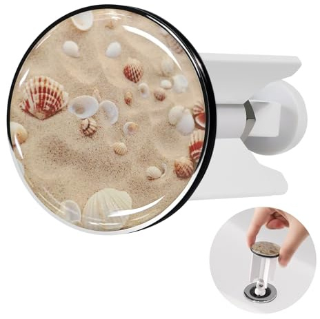 Universal-Ablaufgarnitur, 40 mm, höhenverstellbar, Deckel aus verchromtem Messing mit Gummidichtung, kompatibel mit den meisten Standard-Waschbecken und Waschbecken