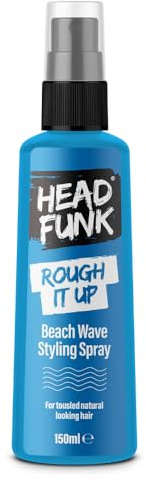 Head Funk Rough It Up - Beach Wave Styling Spray for Hair | For Tousled, Natural Looking Hair - Texturises & Defines Natural Waves & Curls | Oil Enriched Formula - Protects and Nourishes (150ml)