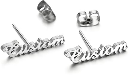 Personalisierte Name Halskette, Kucheed 18 Karat Vergoldete Buchstabenanhänger Halsketten, Eleganter Namensschmuck mit Einem beliebigen Wort, Einzigartige Geschenke zum Geburtstag Jahrestag