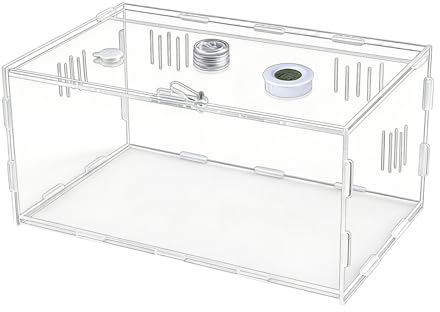 Terrarium Für Reptilien 360-Grad-Blick Komfortabler Lebensraum