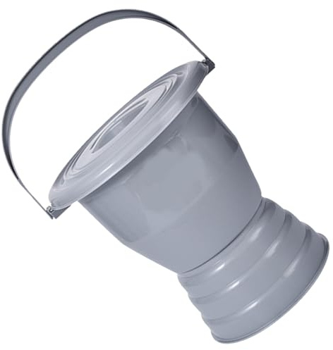 DOITOOL Pot de Chambre Épaissi en Plastique Poignée et Couvercle, Surface Lisse, Urinoir Portable pour Garçon et Filles, Usage Familial Pratique et Hygiénique