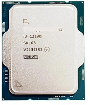 CPU I3 12100F 3,3 GHz a 4 core e 8 thread L3 = 12 M 58 W LGA 1700 senza processore ventola