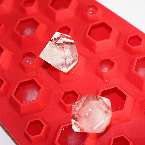 Allforhome Moule à glaçons « Diamants » 3D, en silicone