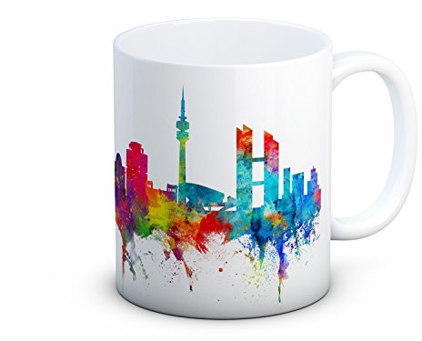 Munich München Skyline Stadtbild Deutschland - Hochwertigen Kaffee Tee Tasse