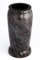 Afterglow Vase Funéraire Élégant en Granit Véritable Orion Foncé - Hauteur 20 cm Ø 10 cm - Décoration Funéraire Résistant aux Intempéries et au Gel - Insert en Plastique