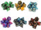Moncolis 6 x 7 (42 Stück) Polyedrische Würfel Set mit Säckchen Doppel-Farben Polyedrischer Dice Set Spielwürfel für Dungeons and Dragons DND RPG MTG W20 W12 W10 W8 W6 W4 Tischkartenspiele