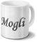 printplanet Tasse mit Namen Mogli - Motiv Chrom-Schriftzug - Namenstasse, Kaffeebecher, Mug, Becher, Kaffeetasse - Farbe Weiß
