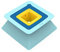 Quut- Pira QU170761 BAU-Set, Pastellblau/Hellblau/Zitronengelb