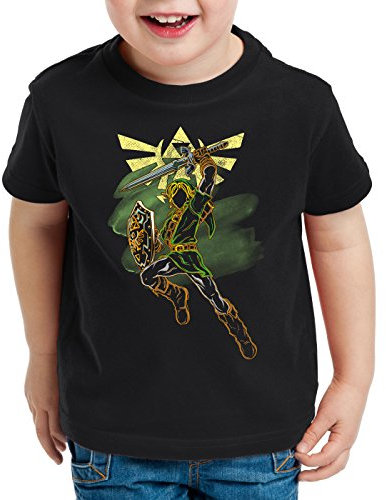 style3 Adventure Link Kinder T-Shirt Game Gamer, Größe:104