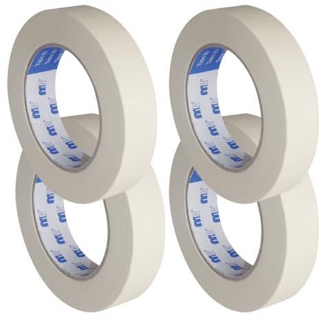 Mipa MP Masking Tape 80°C 50m x 19mm Roll (Pack of 4)