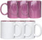 SHATCHI 36Pcs Purple and White Dual Tone 11oz-Sublimation Coated Cup Heat Press Printing Tea Coffee Mugs Personalise Gift, Ceramic, Assorted