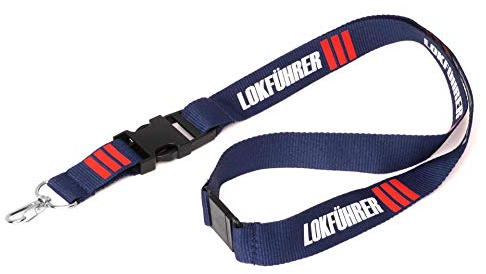Birsppy Wingdesign LOKFÜHRER Lanyard Schlüsselband mitgedrucktem Motiv und Sicherheitsclip