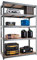 G-Rack Garage Shelving Unit: 180cm x 120cm x 60cm | Single bay, Black 5 Tier Unit | 175kg Load Weight Per Tier (875kg Per Unit) | Home, Office, Garage or Business Use | 5 Year Warranty