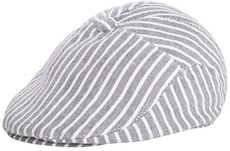 Foruhoo Kinder Schiebermütze für Jungen, Baby Baskenmütze Kapppe Hüte Cap (52cm, Hellgrau)
