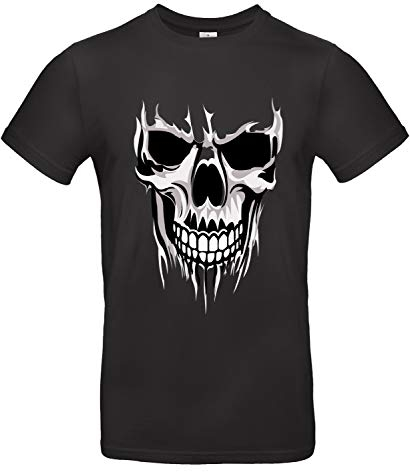 Smilo & Bron Herren T-Shirt mit Motiv Assassin Bedruckt Schwarz Black 5XL