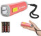 EverBrite LED Taschenlampe klein rot, Taschenlampe Kunststoff 1 W mit 3 AAA Batterien