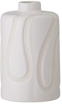 Bloomingville Vase Elice, weiß, Keramik