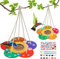 Kids Arts and Crafts Bird Feeders for Outside, 2-Pack DIY Wooden Paint Kits Outdoor Toys for Boys Girls