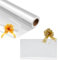 3m x 80cm Clear Cellophane Wrap & Gold Pull Bow Cellophane wrap for hampers Pre-Cut and Folded for Postage - Ideal for Gift Basket Hampers and Gift Wrapping