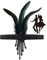 Kopfschmuck 20er Jahre Accessoires, FUKPO 1920s Stirnband Damen Haarreif Gatsby Kostüm Flapper Federn Haarband Schwarz