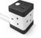 Desiretech Extension Lead Cube For Multiple Devices with 2 USB, 1 USBC & 4 AC Outlets, Surge Protection, 1.5m Wire Cord - Compact & Portable Power Strip, Optimal Charging for Home, Office and Travel