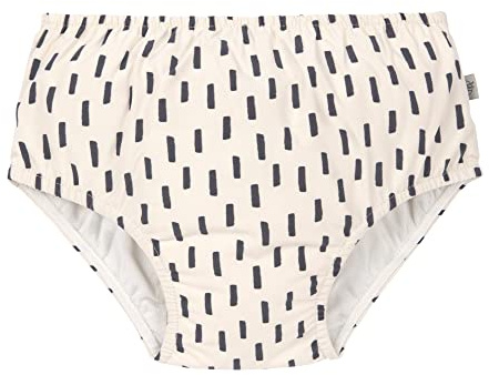 LÄSSIG Baby Kinder Schwimmwindel Windelbadehose/Swim Diaper Boys Strokes, Offwhite/Grey 24 Monate, Größe: 92