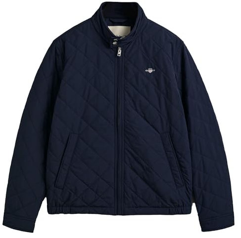 GANT Veste matelassée Coupe-Vent pour Homme - Bleu Evening, Bleu Nuit, L